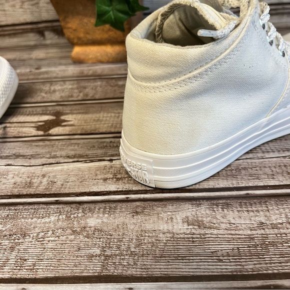 Converse All Star Mid Height White Sneaker Size Women’s 7 - Picture 9 of 9
